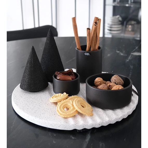 Wave kör alakú alátét - fehér mix - XL