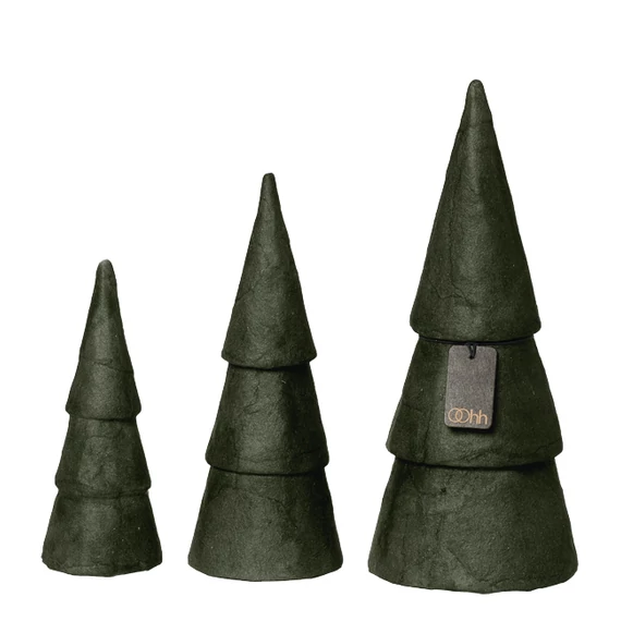 Pulp fenyőfa szett – S méret, égetett olivazöld árnyalatban