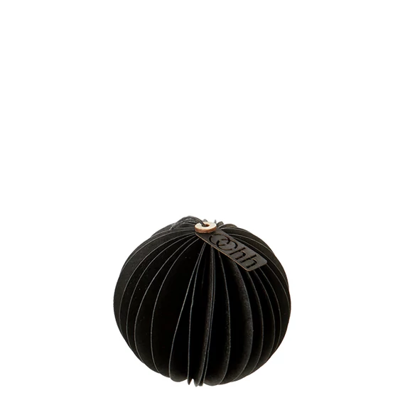 Papír karácsonyi gömb - Fekete