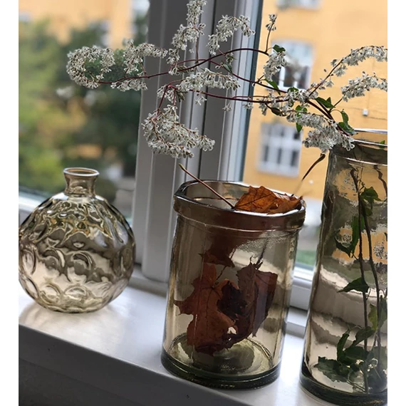 Barcelona bubble váza - kávé - S