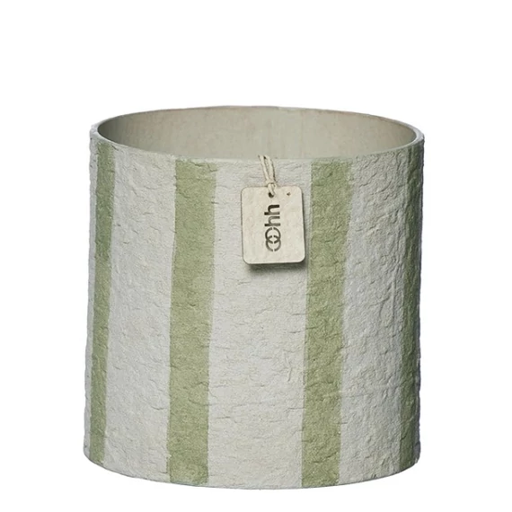 Zsályazöld Hampton kaspó – közepes méret, kézzel készült