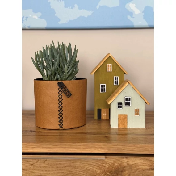 CROSS WAY papír kaspó - natúr barna - M