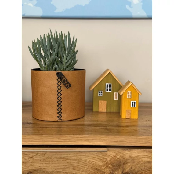 CROSS WAY papír kaspó - natúr barna - M