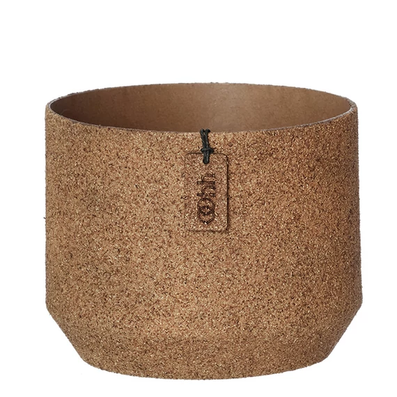 WOOD’z Alba kaspó natúr színben, M méret – újrahasznosított papírból, kézzel készítve