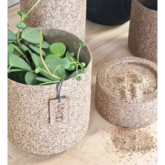 WOOD'z Budapest kaspó - natúr - M