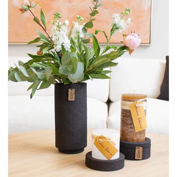 WOOD'Z magas gyertyatartó, Ash fekete