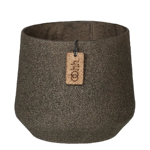 WOOD’z kaspó kávé színben, újrahasznosított papírból, M méretben