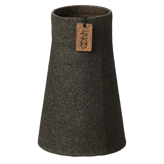 WOOD’z váza kézzel készítve, kávébarna színben, fenntartható anyagból