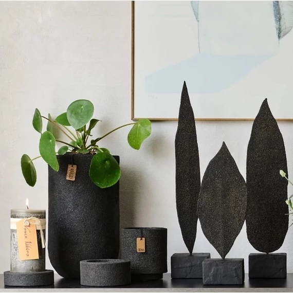 WOOD'Z magas gyertyatartó, Ash fekete