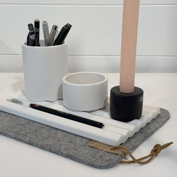 WOOL Zero waste gyapjú alátét, téglalap - szürke