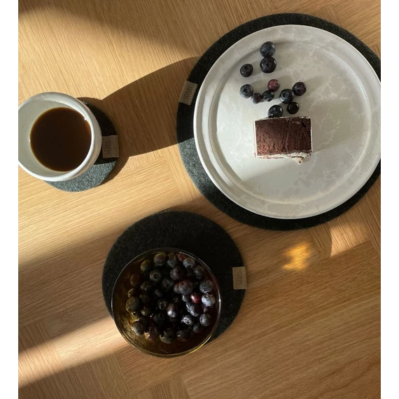 WOOL Zero waste gyapjú alátét - 36cm - szürke