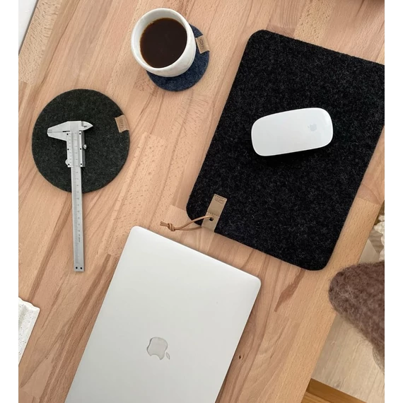 WOOL Zero waste gyapjú alátét, téglalap - szürke