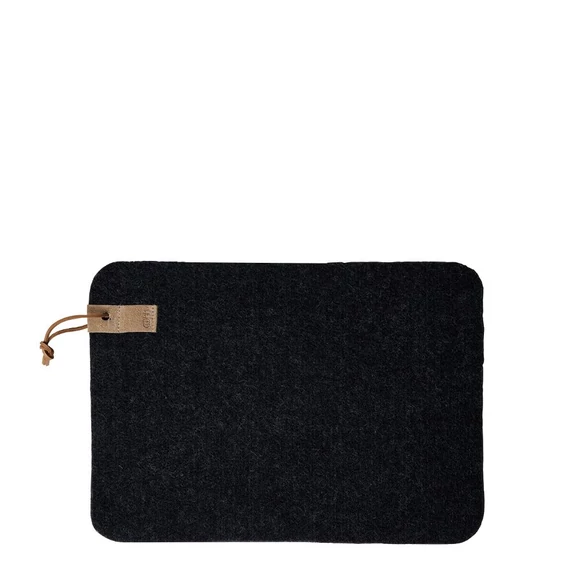 WOOL Zero waste gyapjú alátét, téglalap - faszén színű