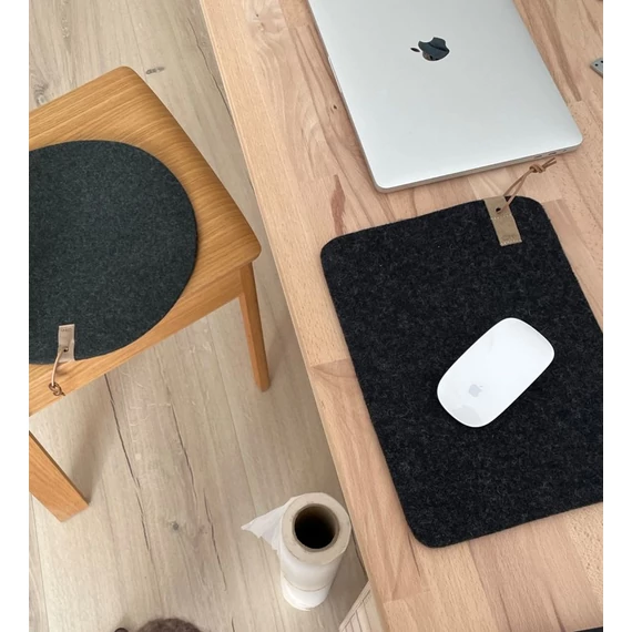 WOOL Zero waste gyapjú alátét, téglalap - szürke