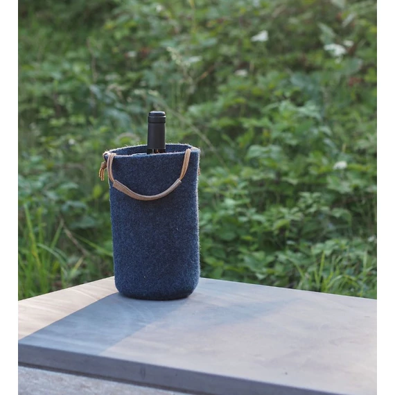 WOOL Zero waste gyapjú bortartó + COOLER - zöld