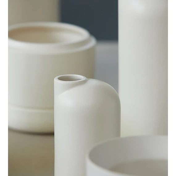 ANNA váza/kancsó, homokszórt felület - fehér - M