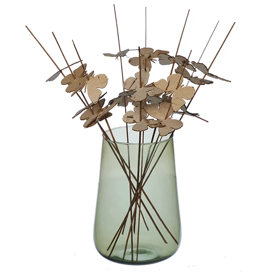 Valencia drop váza - zsályazöld - L