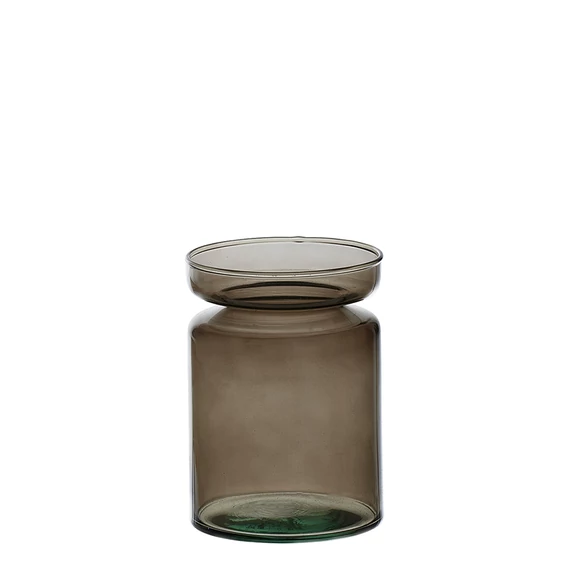 Valencia Duo váza és gyertyatartó kávébarna színben, S méretben