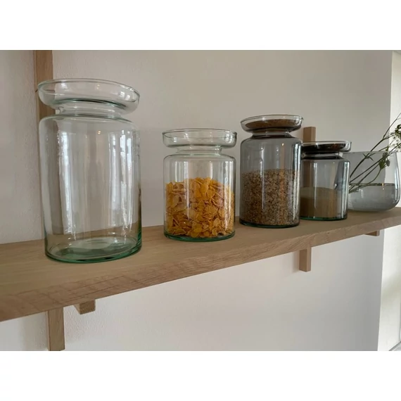 Minimalista enteriőr Valencia Duo Clear váza és mécsessel