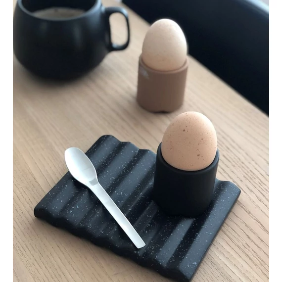 Wave kerámia alátét - matt fekete - S