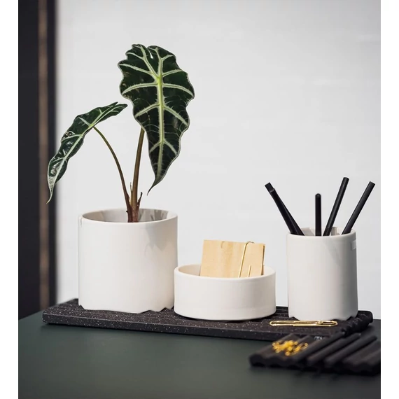 Wave tál - matt fehér - M