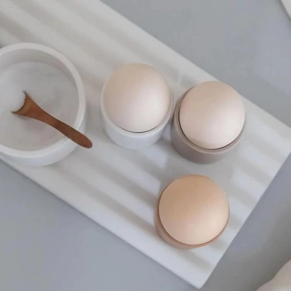 Wave kerámia alátét - matt fehér - XL