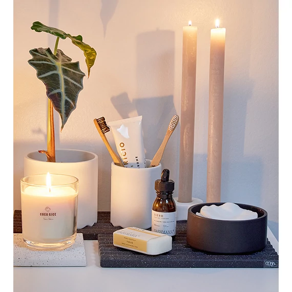 Wave tál - matt fehér - M