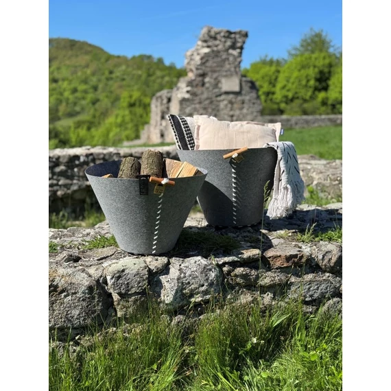 ÖKO FILC, kültéri V alakú tároló - szürke - M