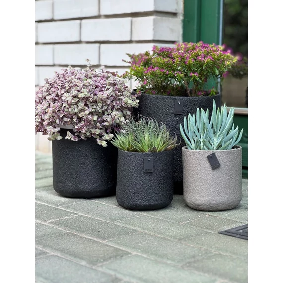 ALL NATURE kültéri kaspó - fekete - M