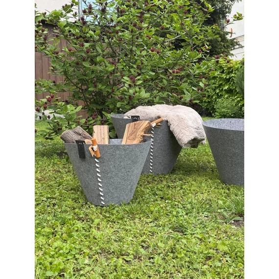 ÖKO FILC, kültéri V alakú tároló - szürke - M