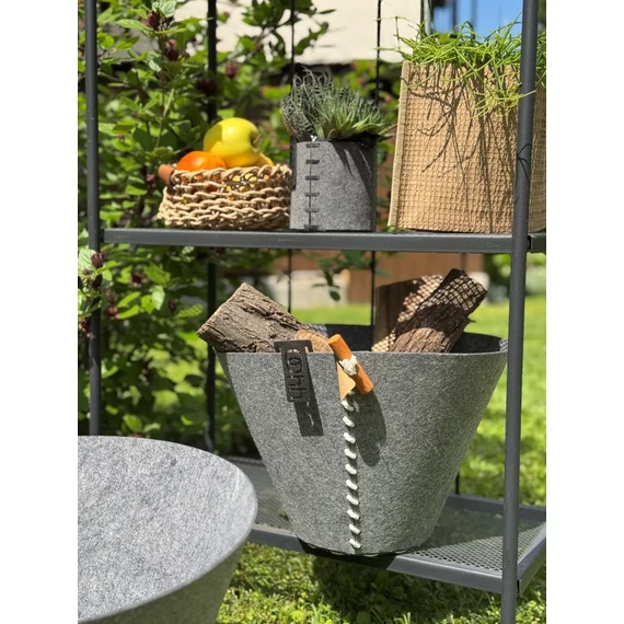 ÖKO FILC, kültéri V alakú tároló - szürke - M