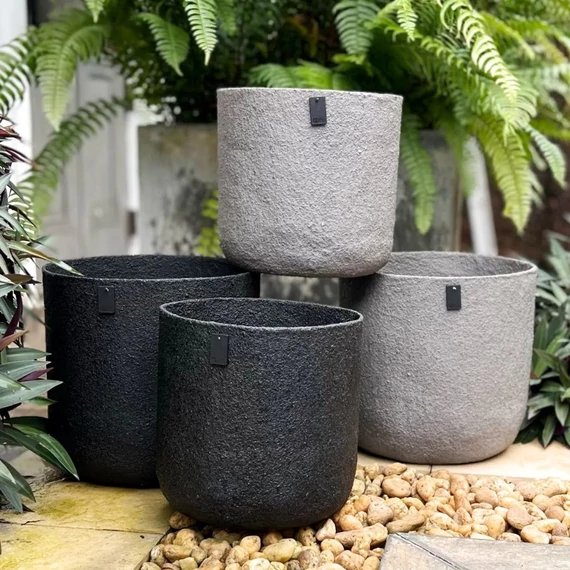 ALL NATURE kültéri kaspó - fekete - XL