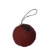 WOOD’z karácsonyi gömb bordó színben – kézzel formált dekoráció