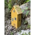Színes fa házikó, sárga, S