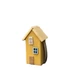 Színes fa házikó, sárga, S